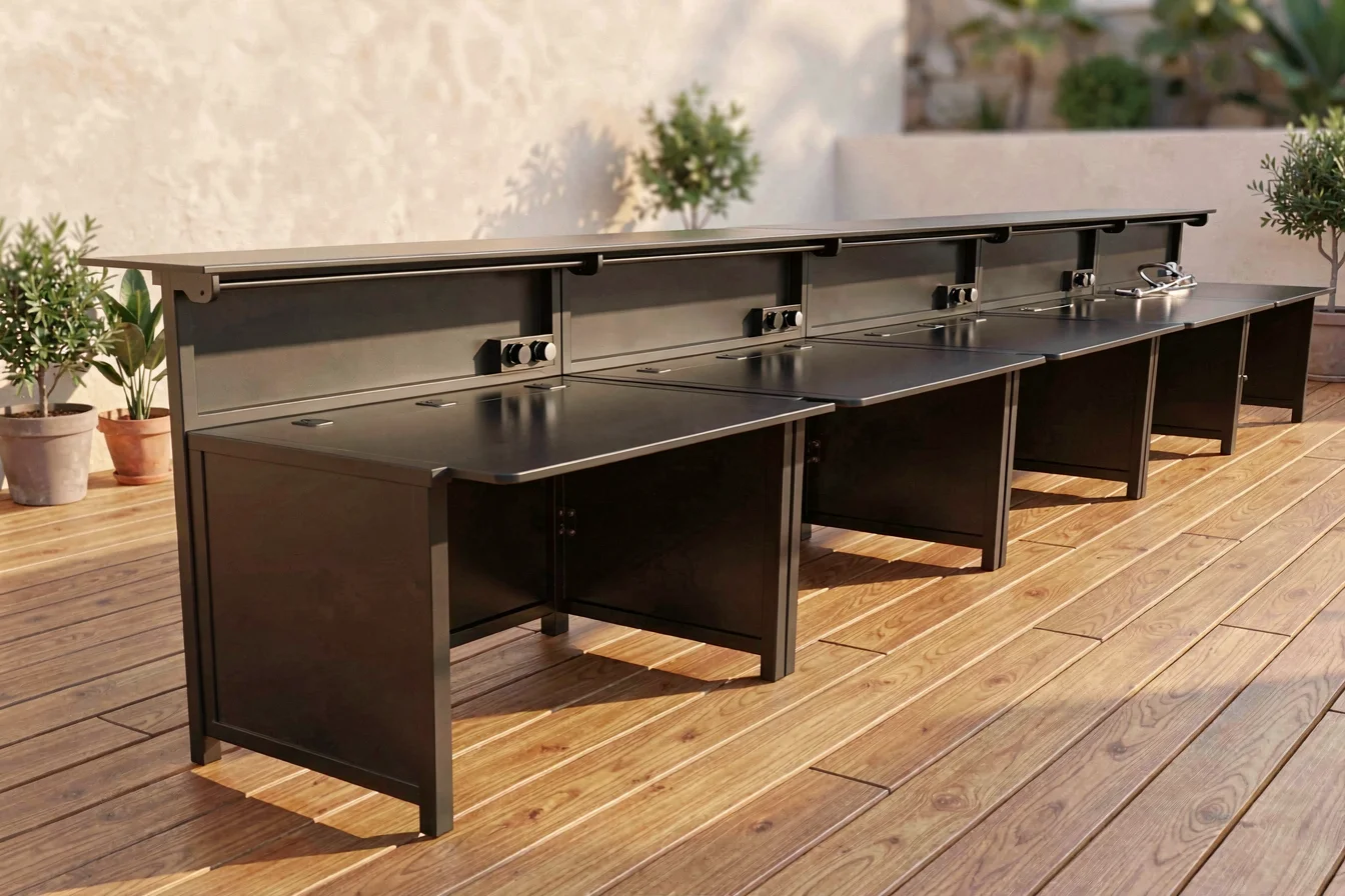 Comfortable foldable bar counter