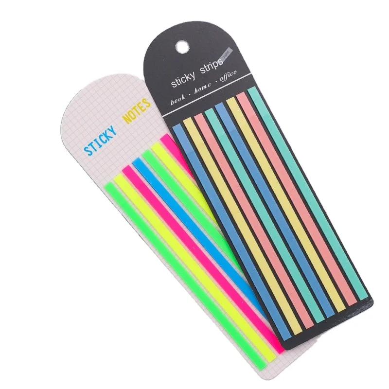 

Children Gifts School Office Supplies Color Stickers Stationery Transparent Fluorescent Index Tabs Flags Sticky Note Pad