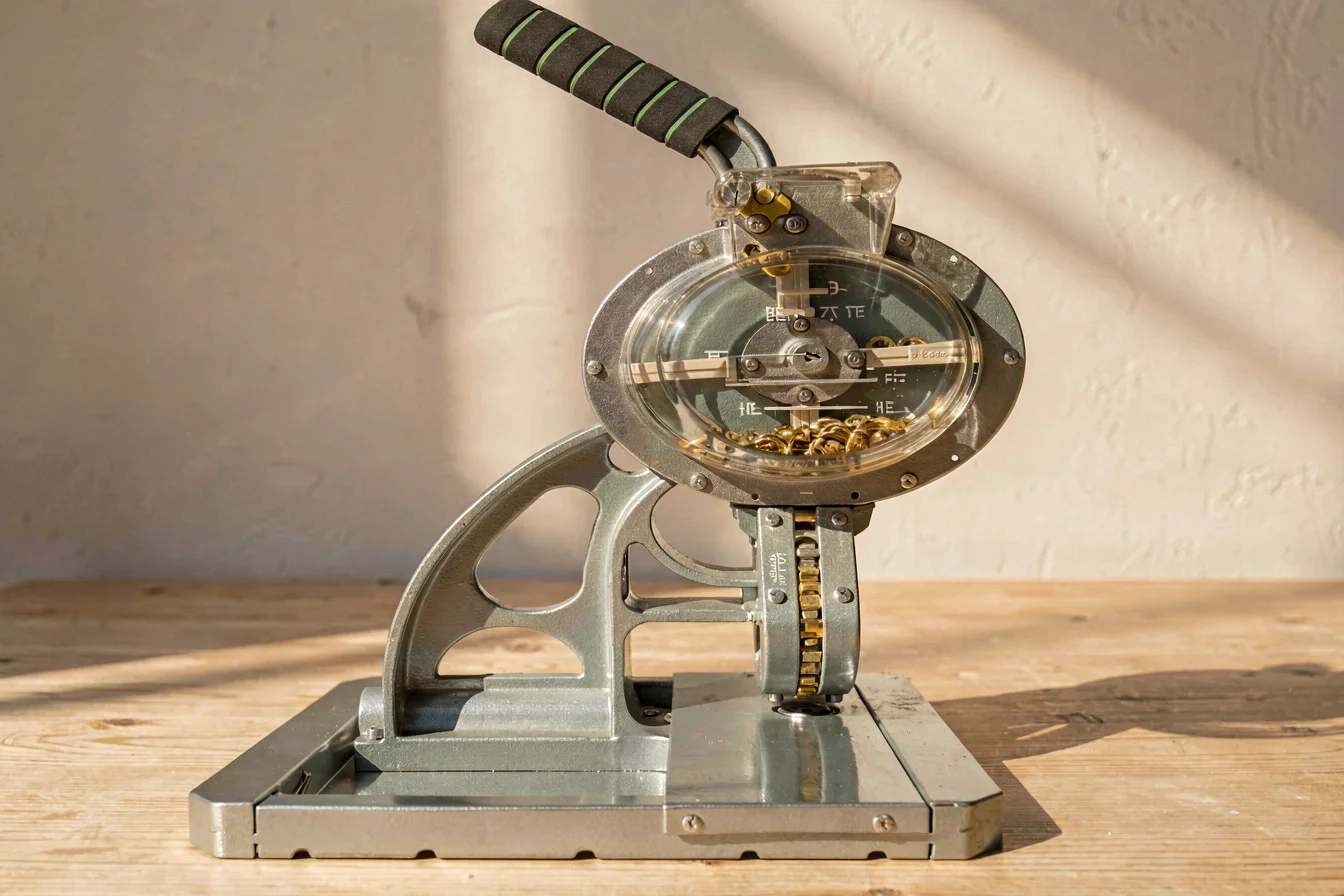 High-capacity hand press button machine