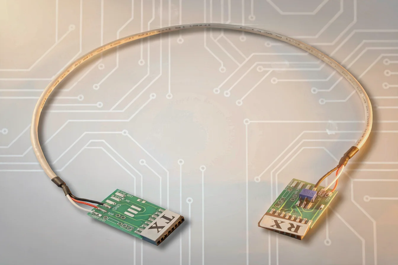 Connector-equipped RX TX cable