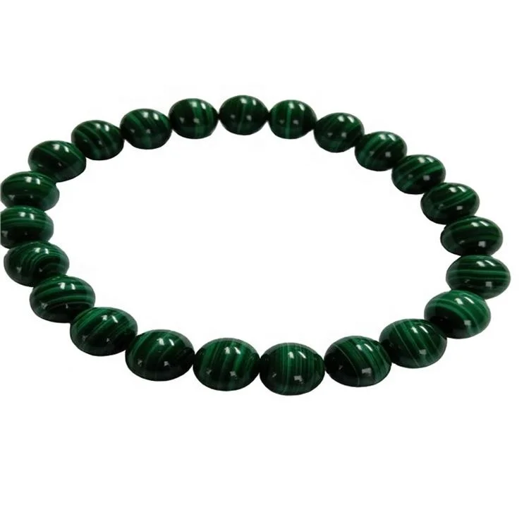 

Hot-slae 8mm malachite beads bracelet elastic malachite gemstone bracelet Gemstone for guys