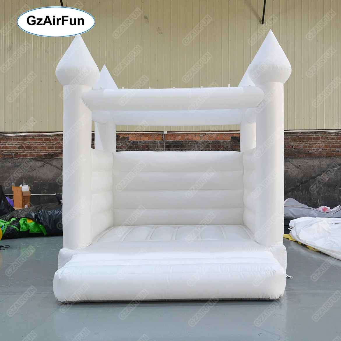 

10x10ft commercial grade adults wedding white bounce house with EN14960 certified for outdoor wedding parties or events