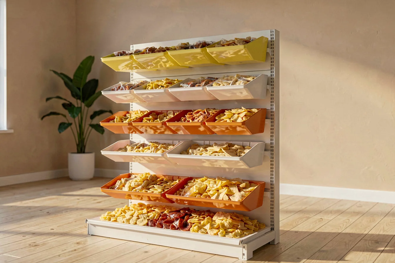 Reliable potato chips pallet display