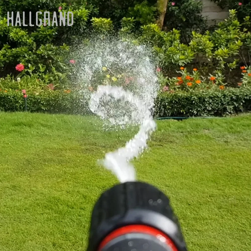 Garden Water Guns Twister Pattern Soft TPR Grip Variable Spray Patterns for High Pressure Water Hose Nozzle