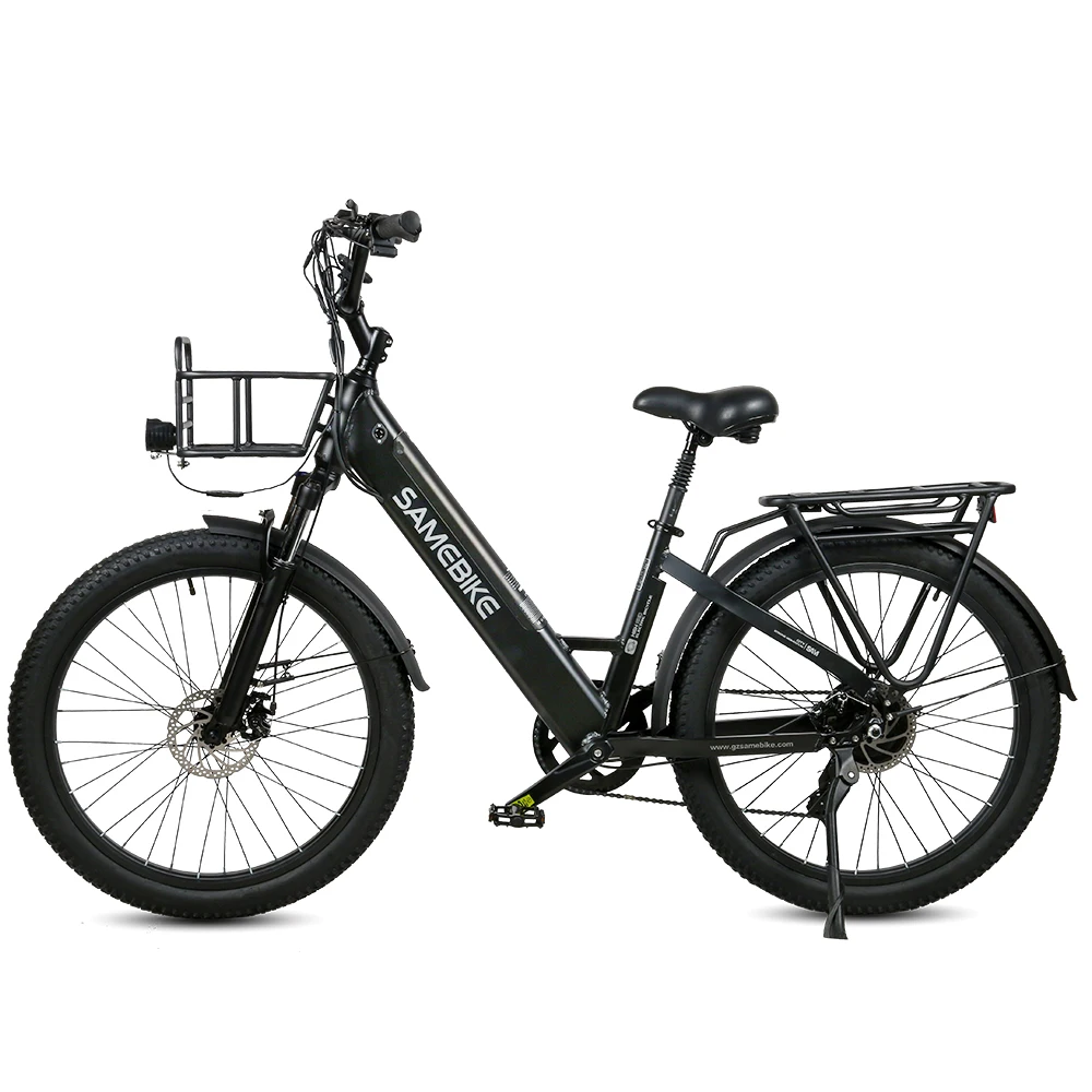 

EU Warehouse Fast Delivery 26inch City Electric Bike 750 Watt Motor PAS Electric City Bike with Basket