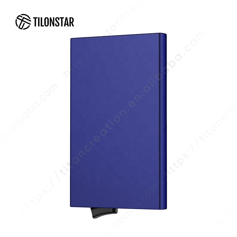 

TILONSTAR TVC100 Custom Aluminum Credit Card Case Cardholder Slim Minimalist Rfid Gift Card Holder