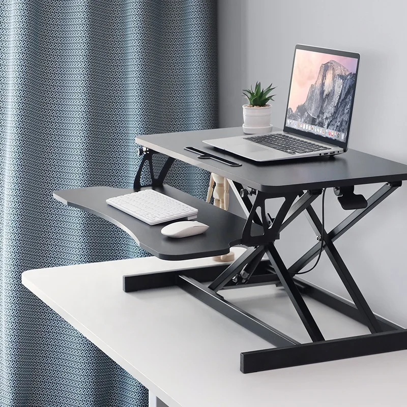 

ICON Electric Stand Up Motorized Desk Converter Work Station Height Adjustable Ergonomic Sit Standing Desk Converter