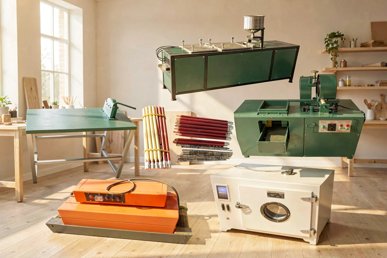 Automatic pencil making machine
