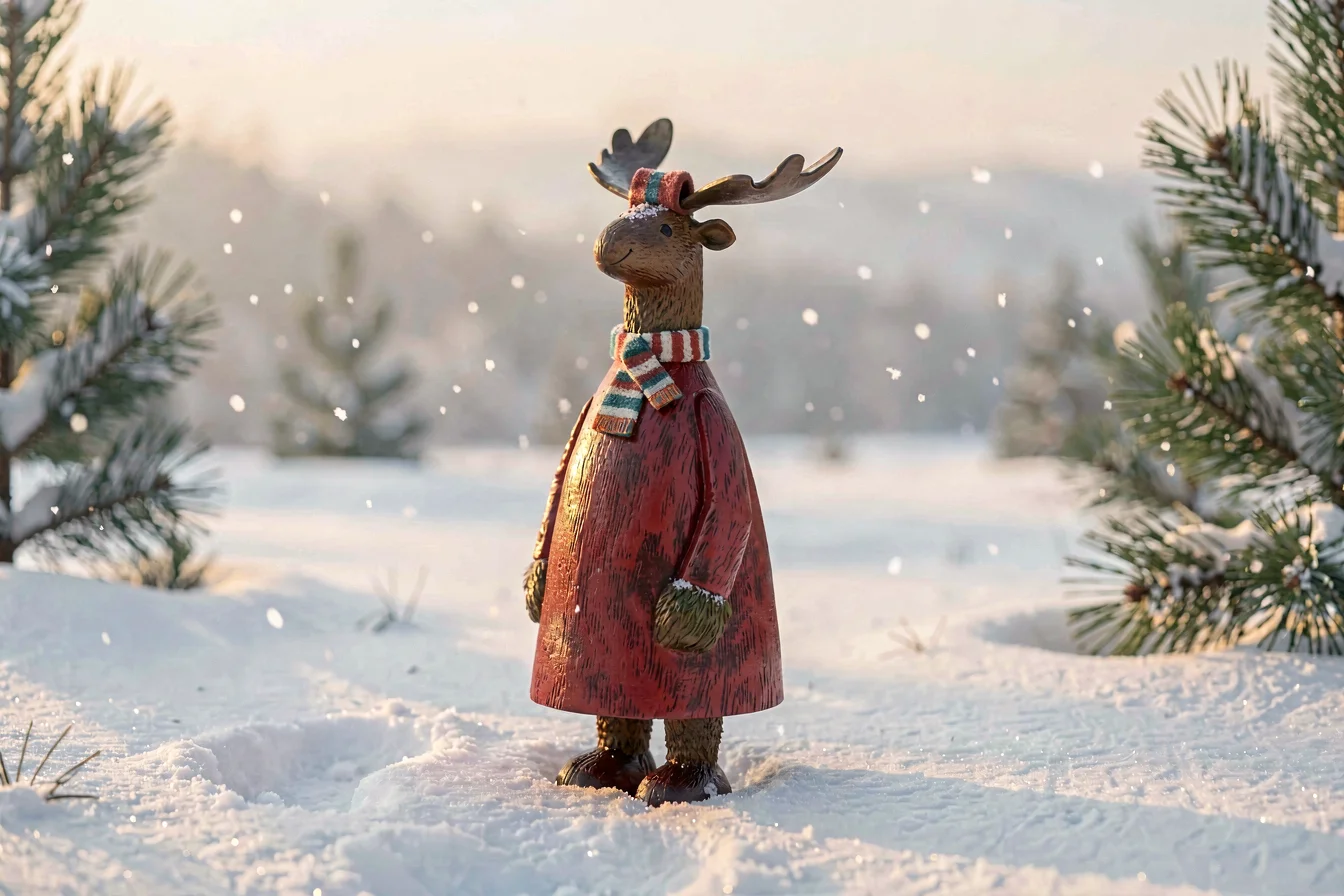 Best-rated Christmas moose statue