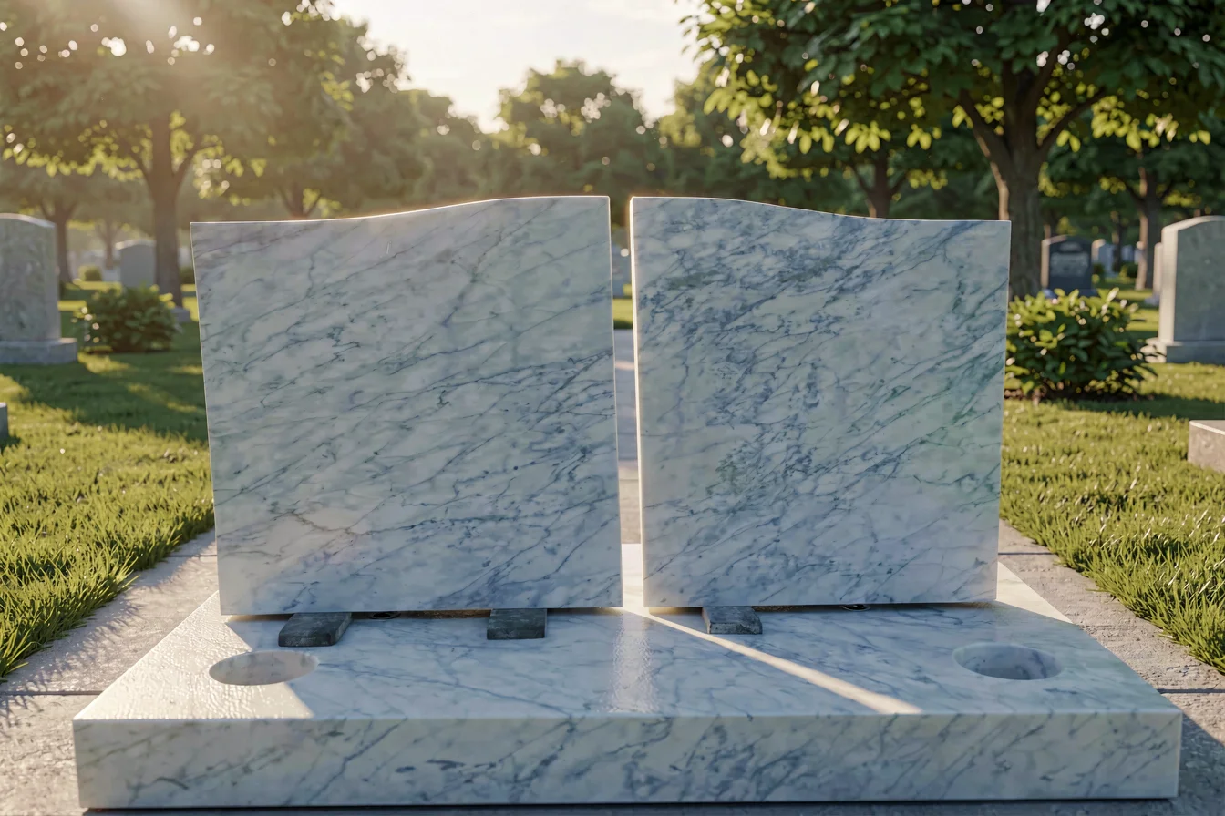 trend Blue Marble Headstones