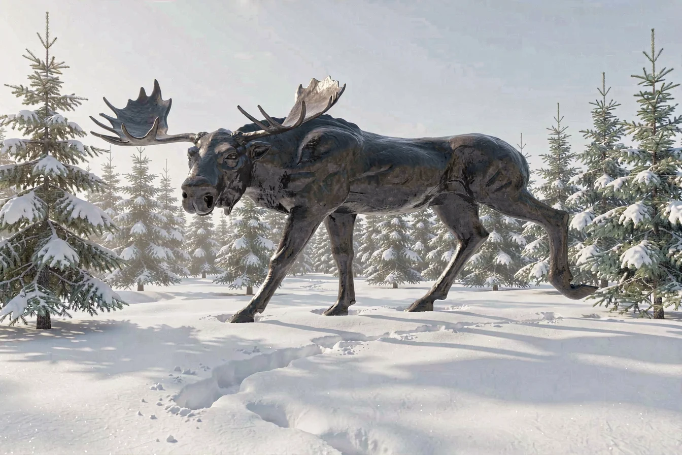 Top-selling Christmas moose statue