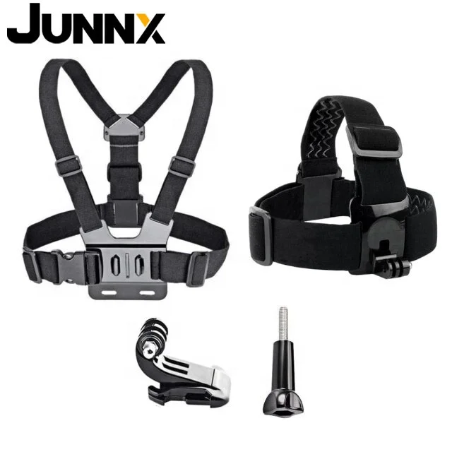 

Junnx Chest Strap Head Strap Belt For GoPro Hero 10 9 8 7 5 Black Xiaomi Yi 4K Sj4000 Insta360 Action Camera Accessories Mount