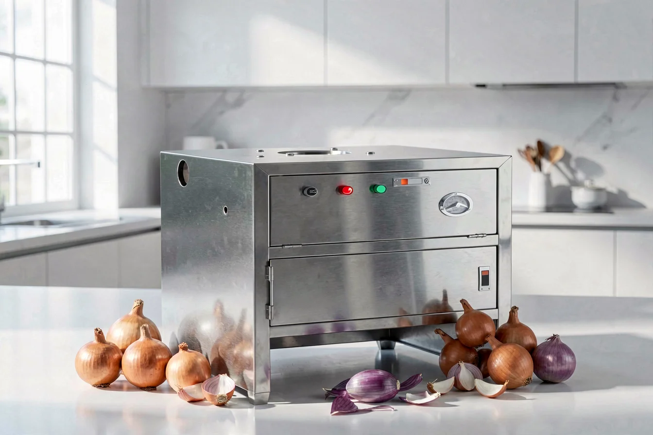 Commercial onion peeler machine