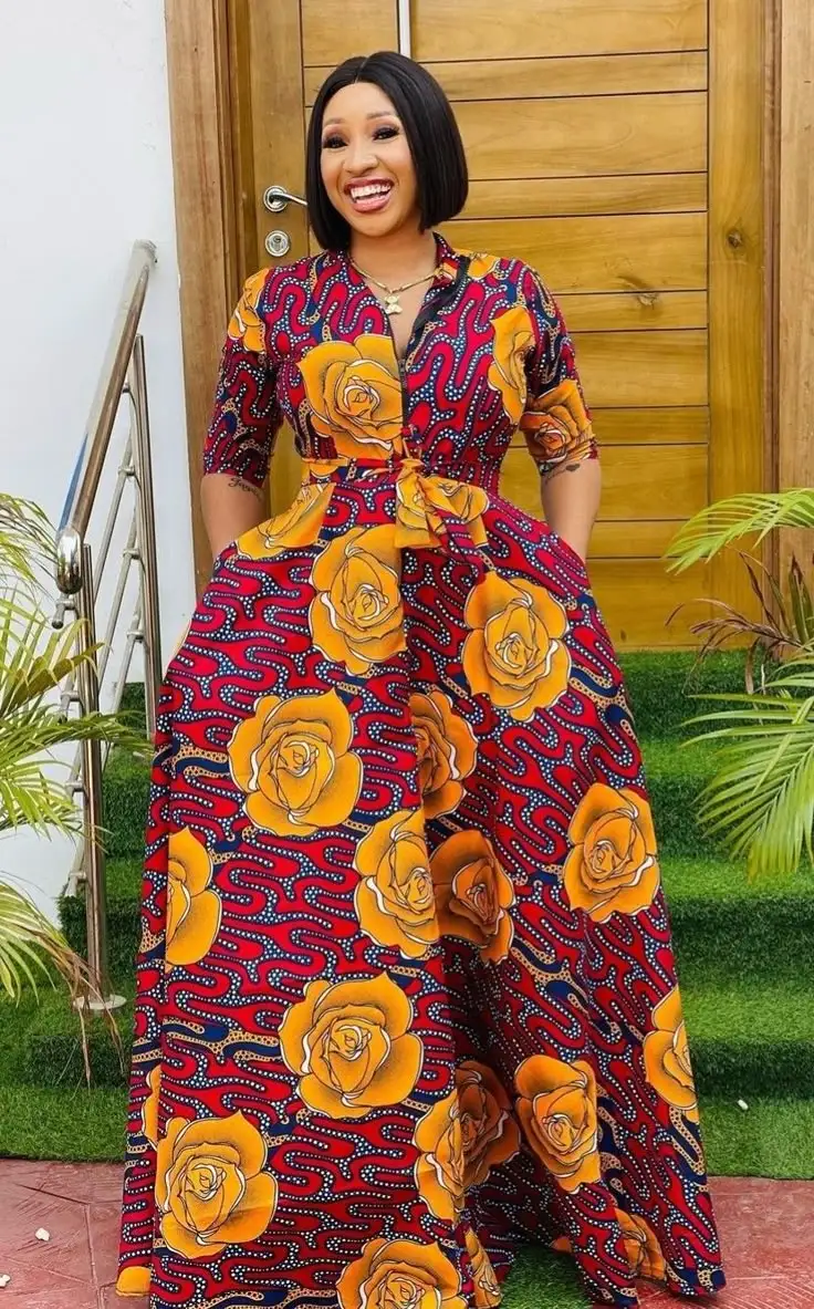 Latest Ankara & Kitenge Modern Long Dress Designs Latest Ankara & Kitenge Modern Long Dress Designs