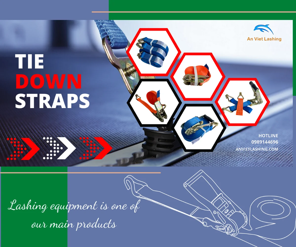 AN VIET INDUSTRIAL EQUIPMENT COMPANY LIMITED Ratchet straps, plastic