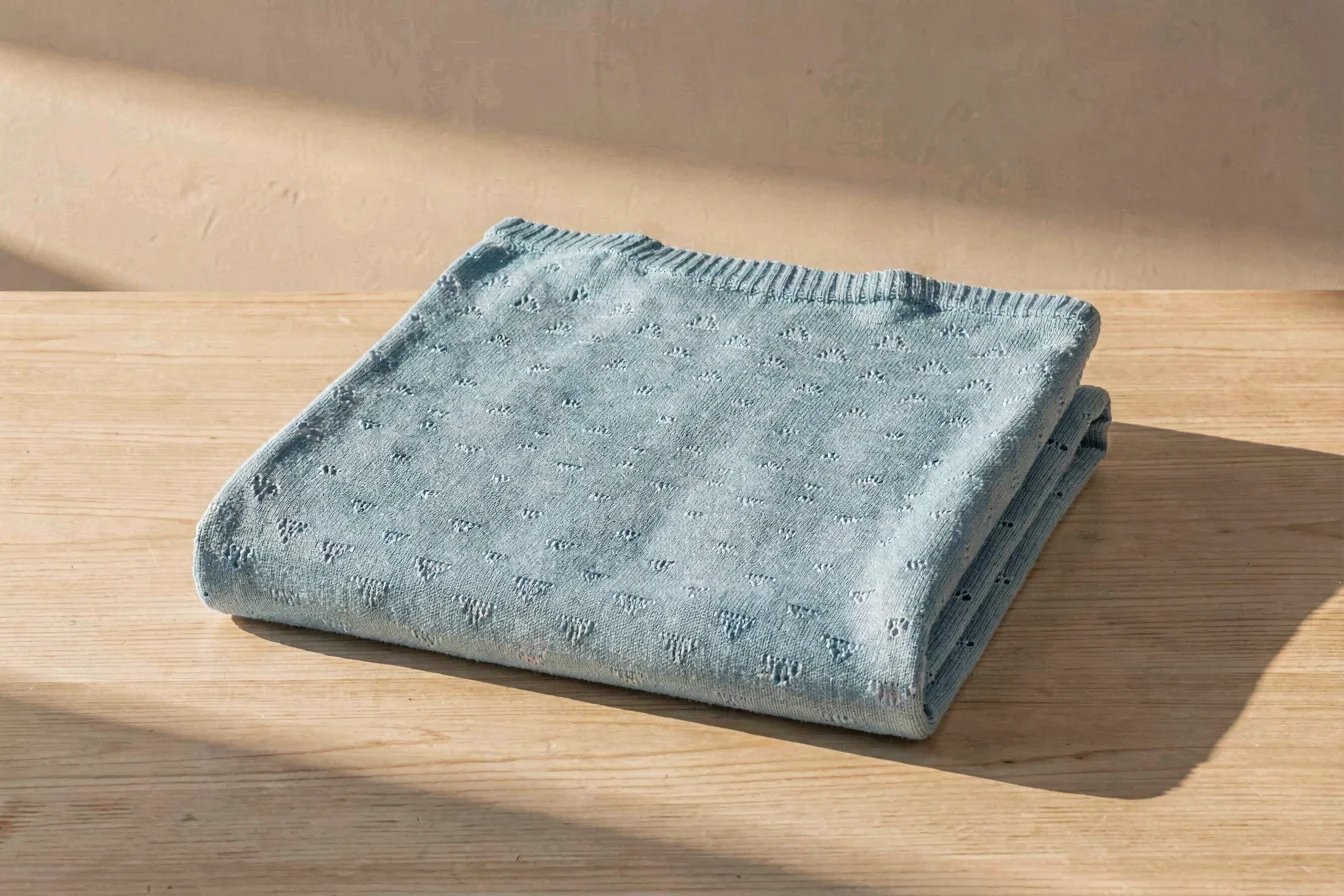 Premium pointelle knit fabric