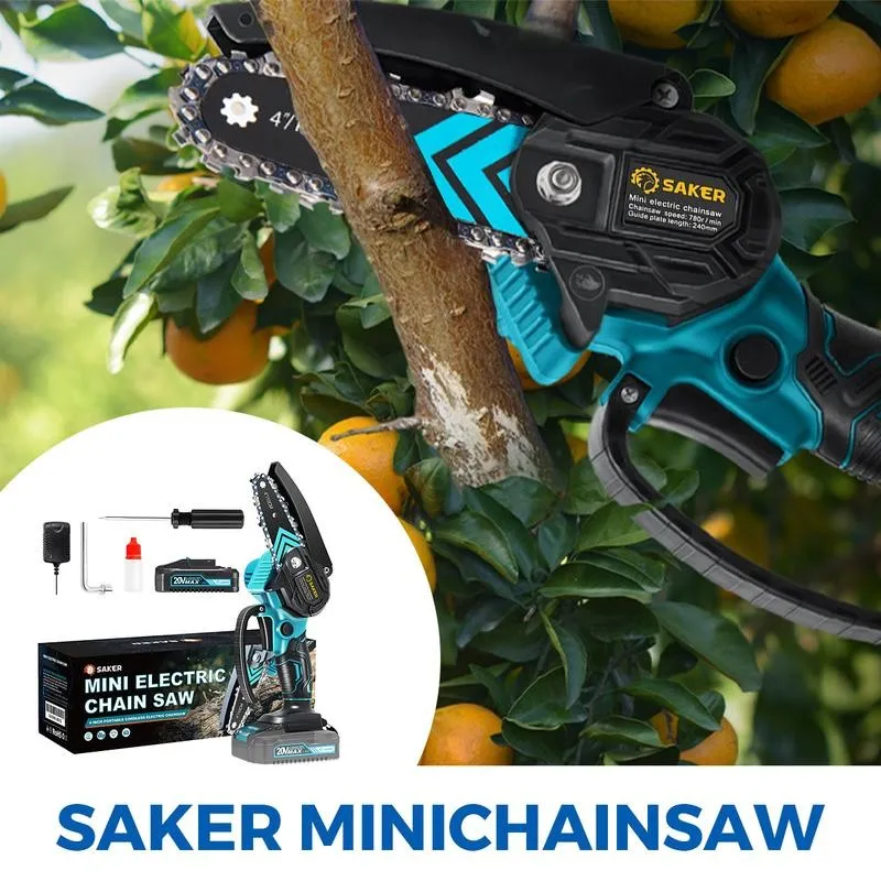 Chainsaw Cutting Branch