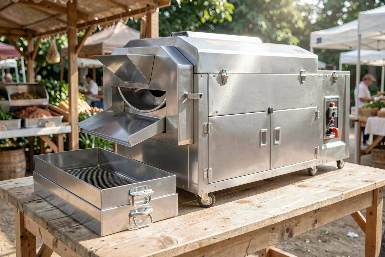 Commercial corn roaster