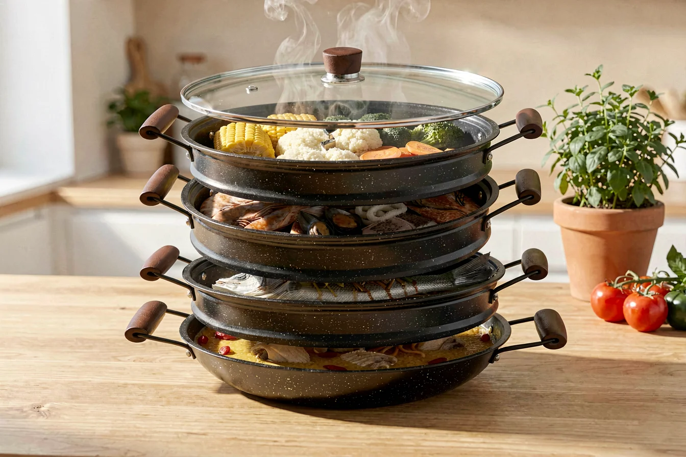 multi-tier couscous pot