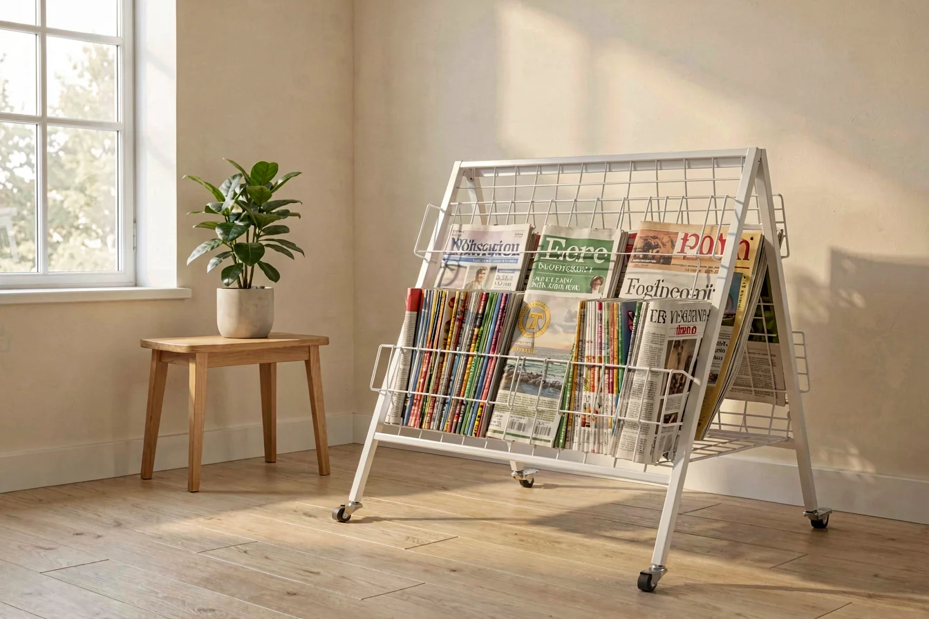 top-rated metal newspaper stand