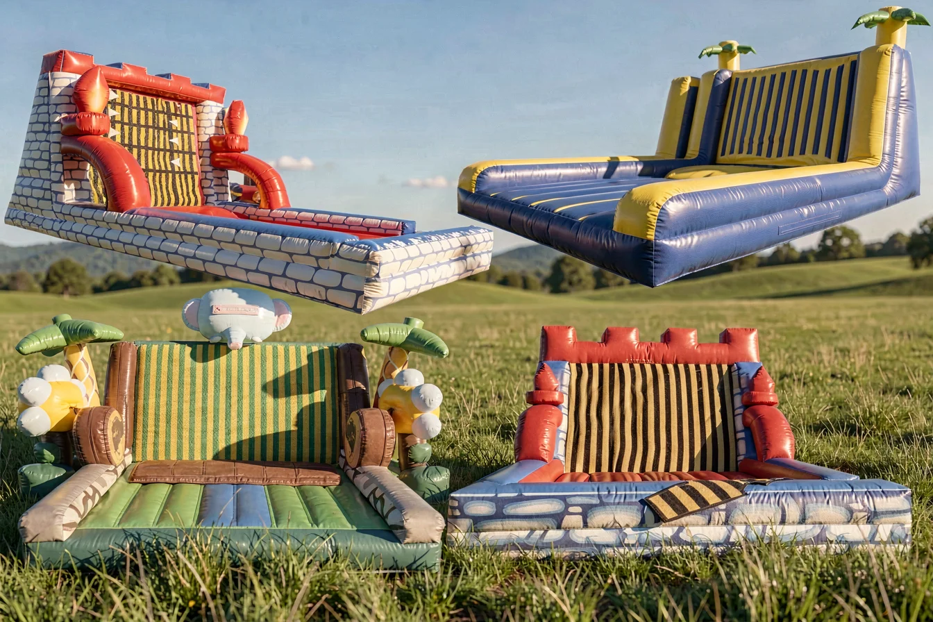 High-demand velcro inflatable wall