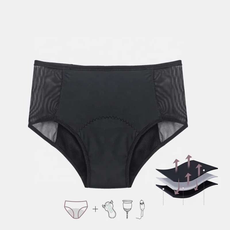 

INTIFLOWER 9140 Calzon Culotte Periodique 4 Layer Absorption Leak Proof Panty Period Panties Menstrual Panties For Heavy FLow