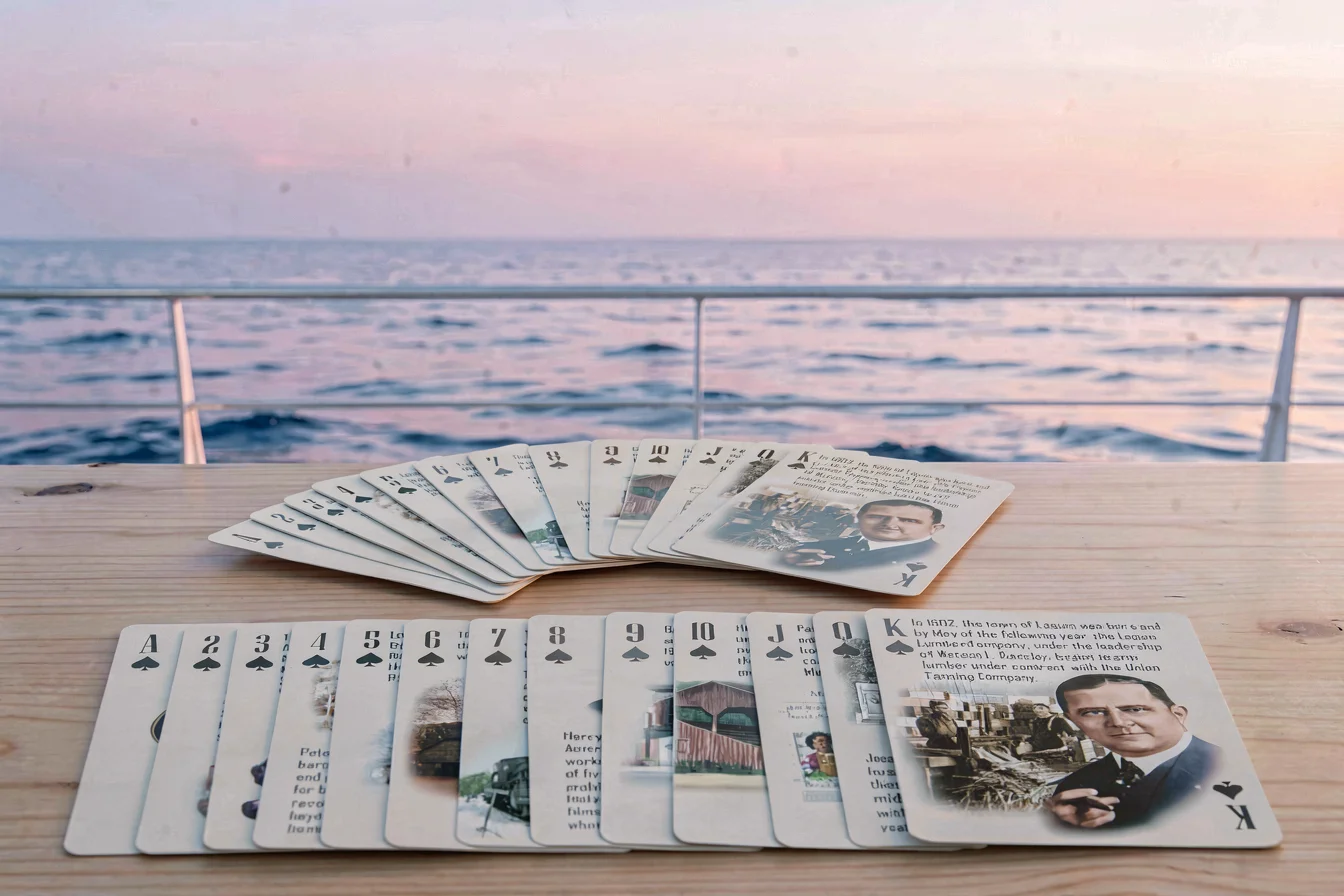 seasonal Titanic-themed playing cards