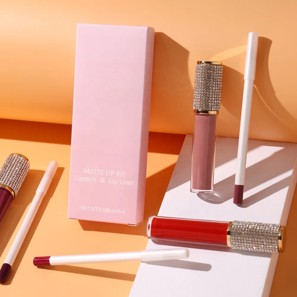 

Diamond luxury makeup lip liner custom brand private label lipgloss