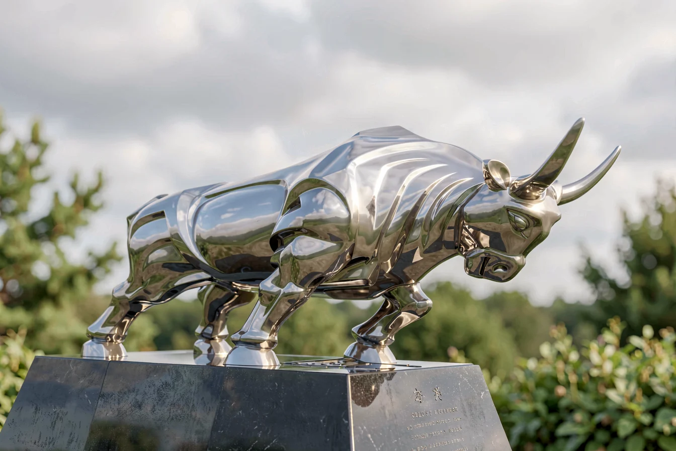 Premium Metal Bull Statue