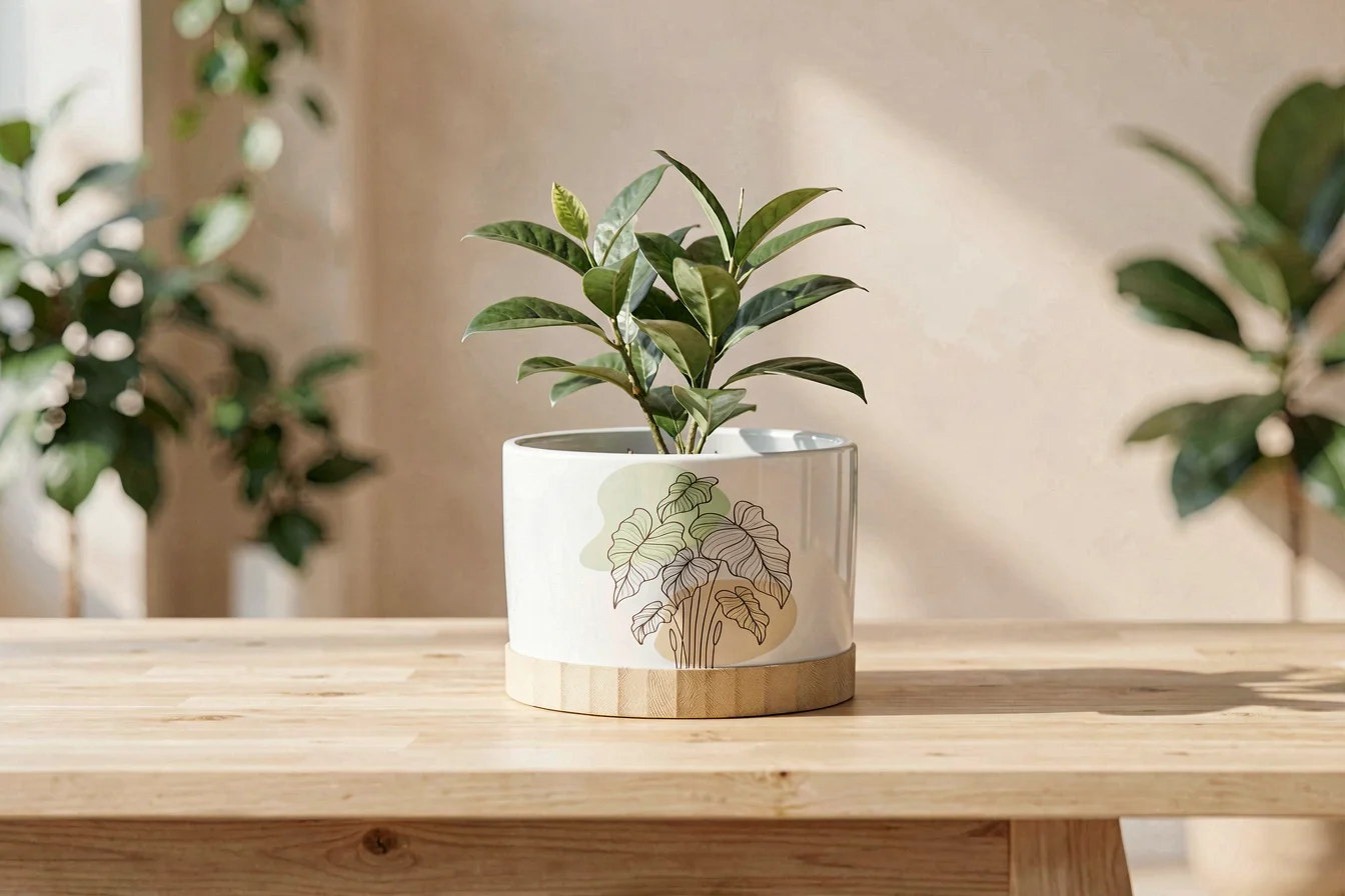 Personalized sublimation flower pot