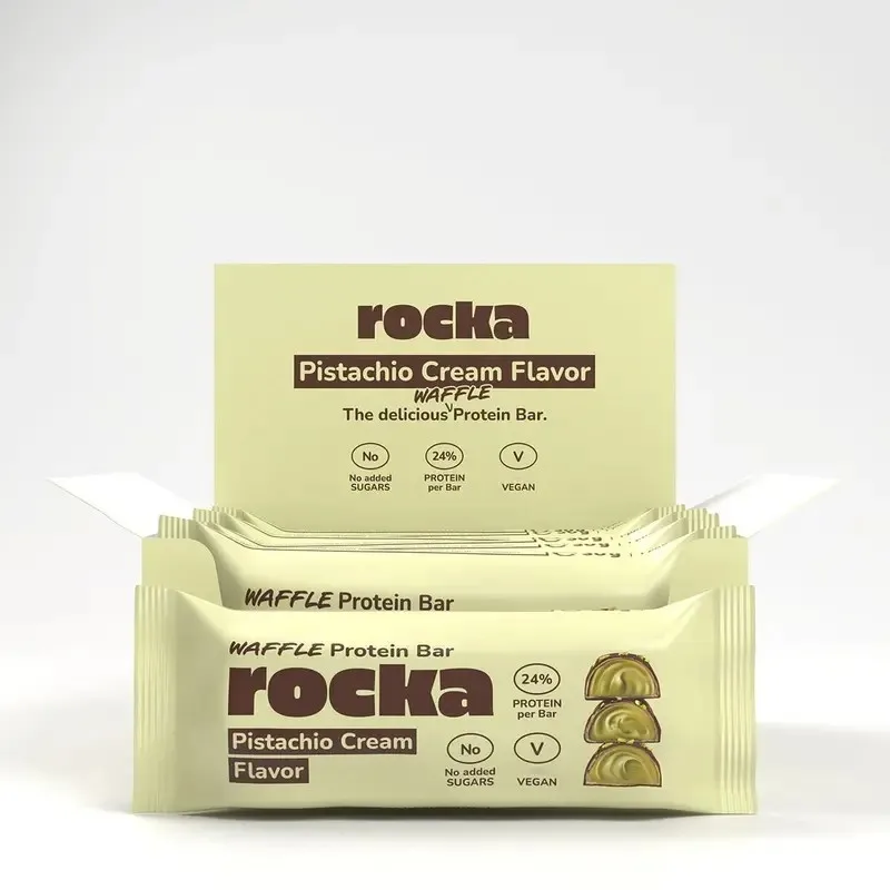 Rocka Waffle Protein Bar Pistachio Box