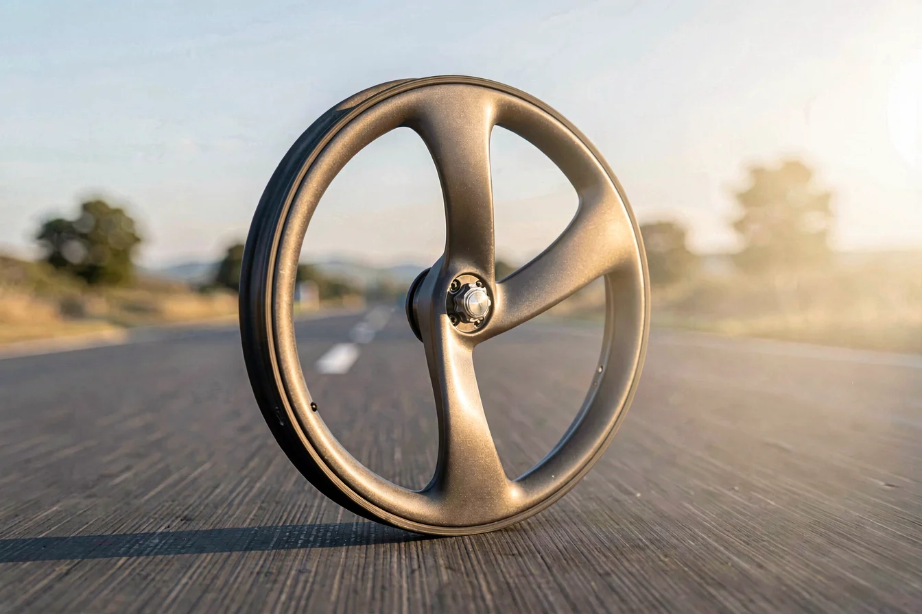 Premium tri spoke front wheel