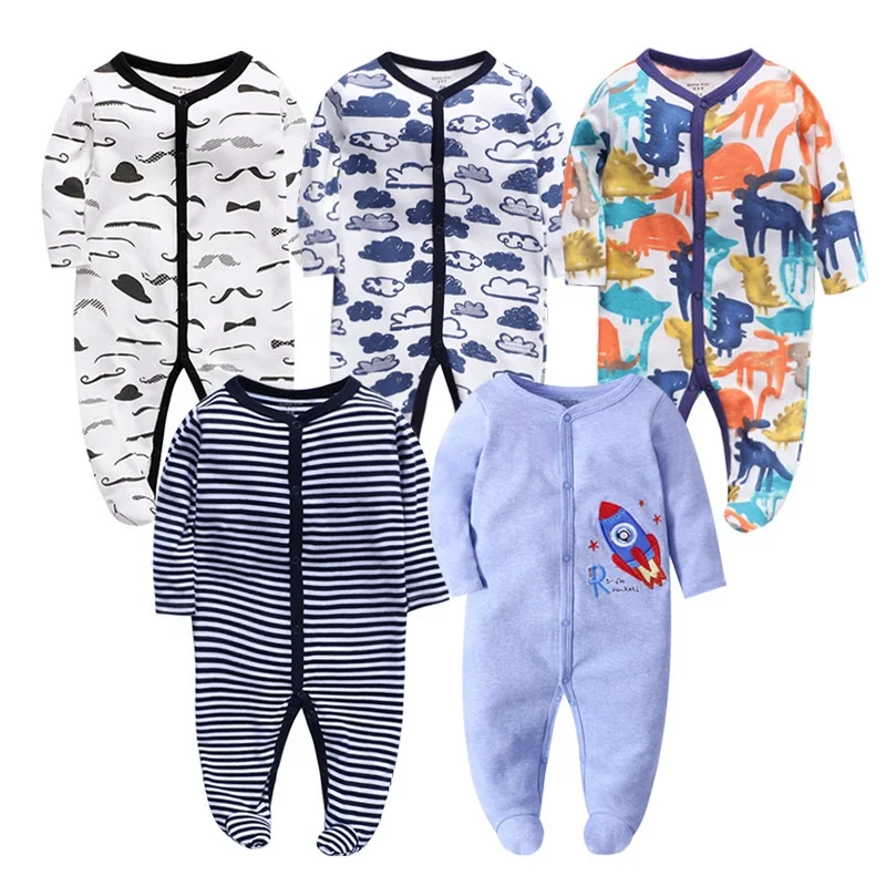 

EVERYSTEP 1PCS 100% cotton winter wrap foot romper long sleeve baby girl clothes jumpsuit