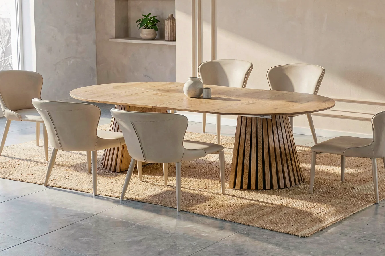 Rustic 10 seater dining table set