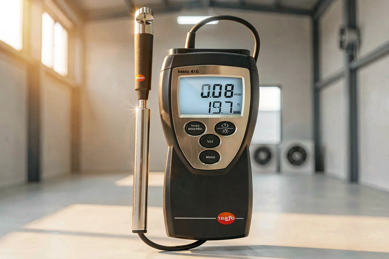 High-accuracy anemometer for industrial