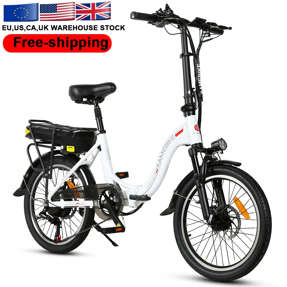 

US Stock 20inch 350W 12AH Electric City E-bicycle JG20 Folding City Ebike for Lady