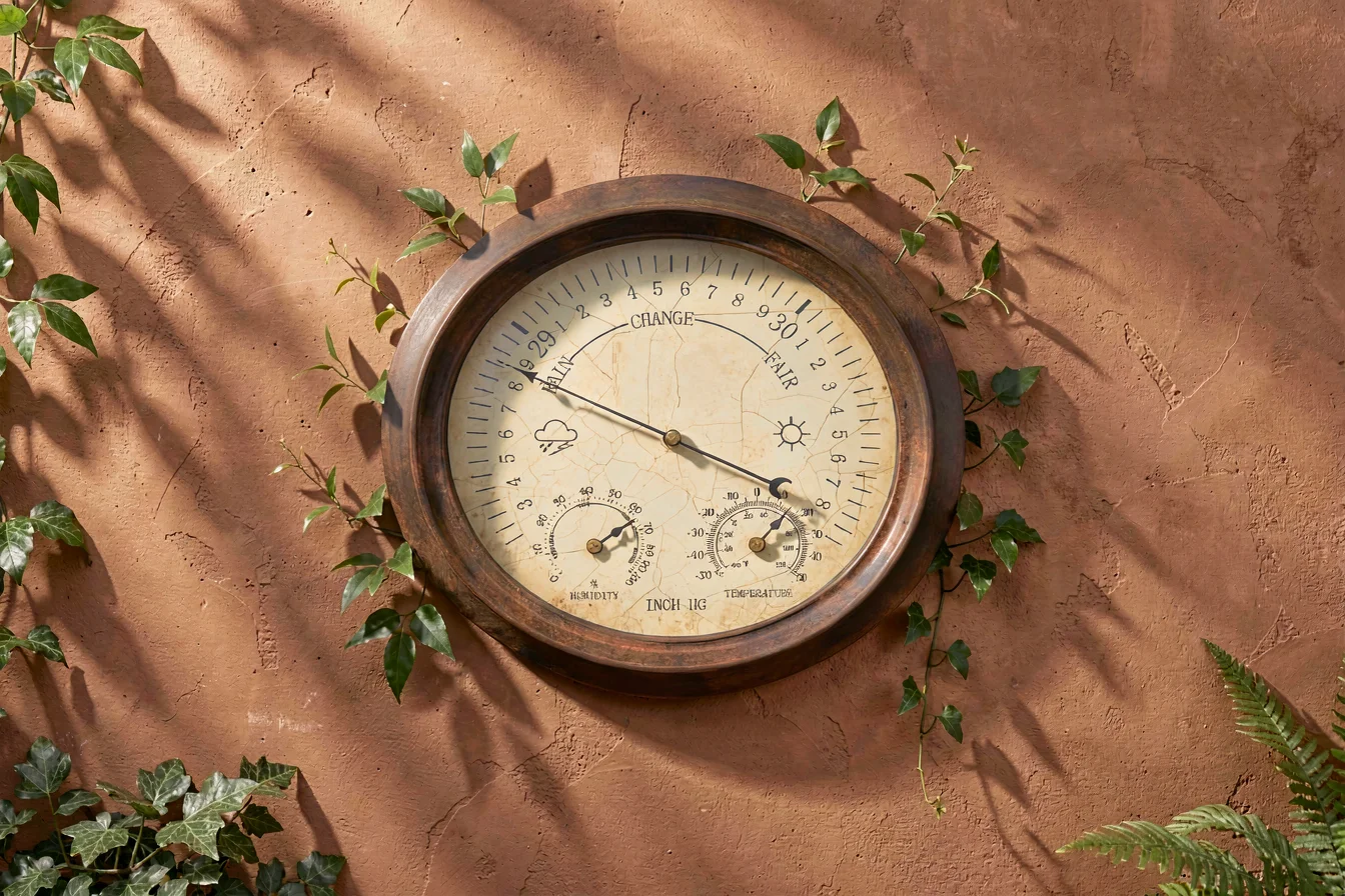 trend-driven terracotta garden clocks