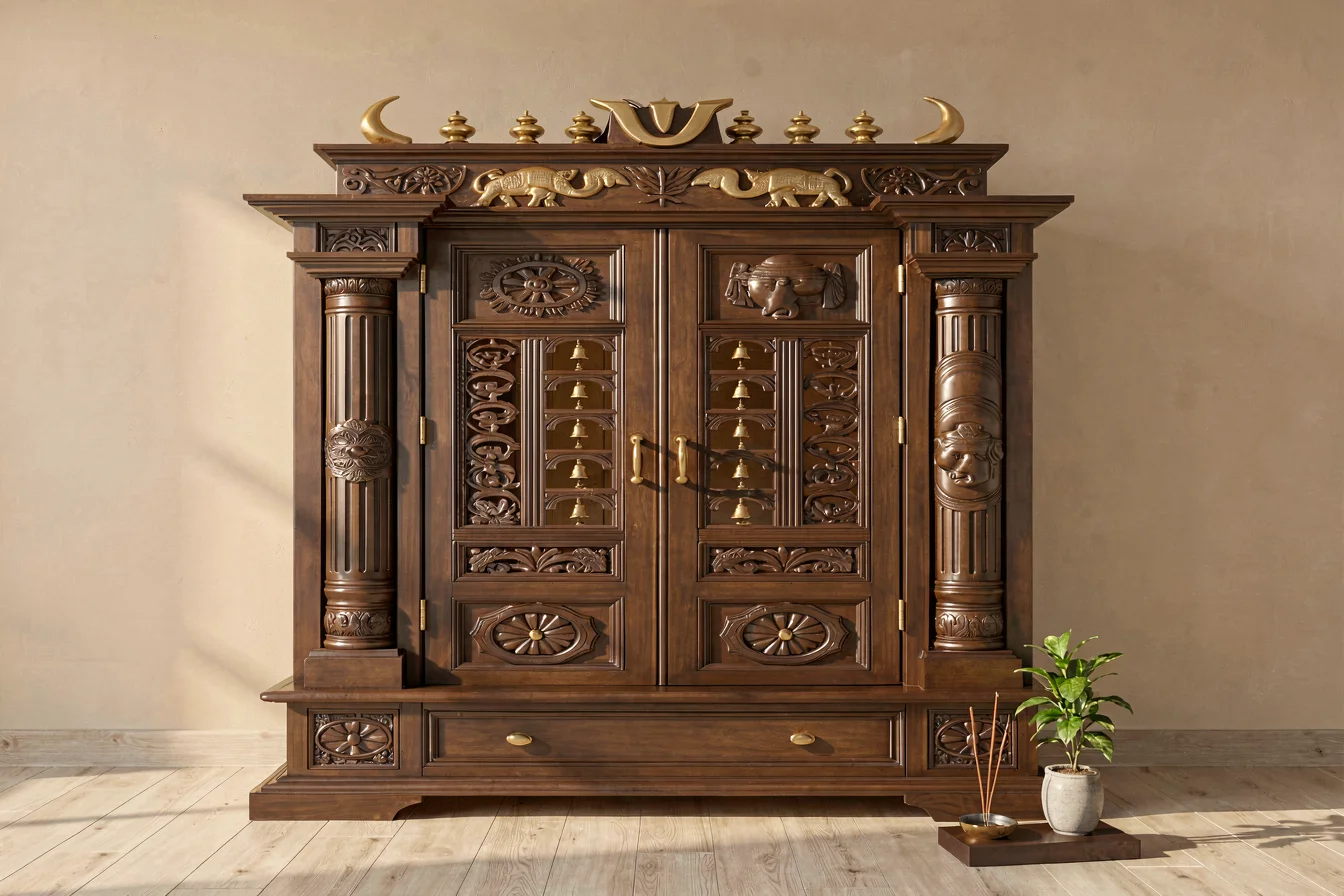 Premium Traditional Pooja Room Doors vs Modern Pooja Room Doors