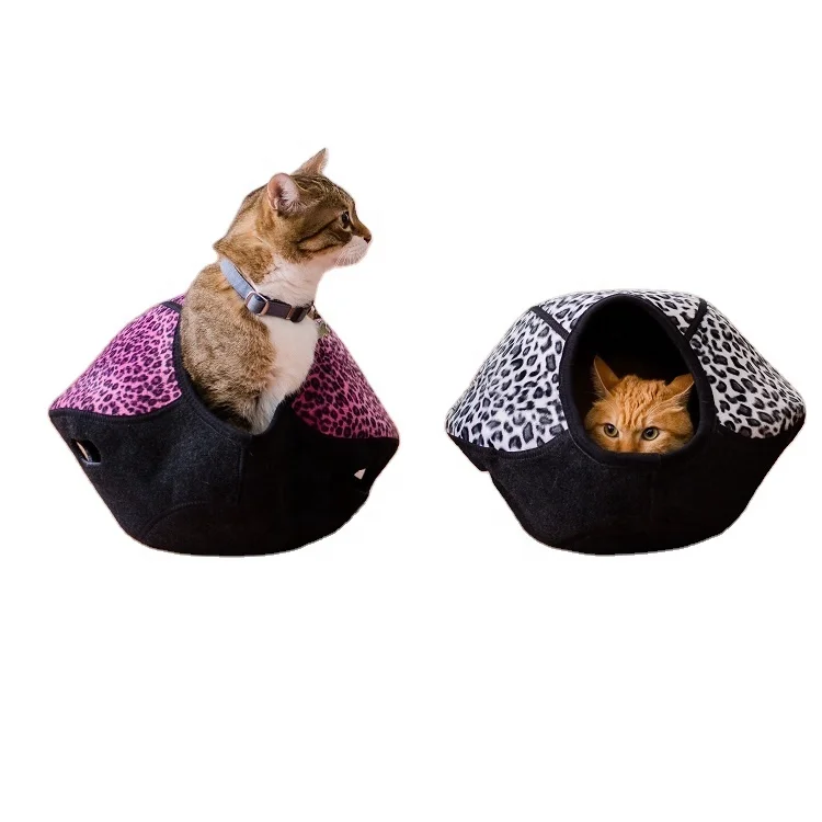 

cat bed house, White, pink, brown