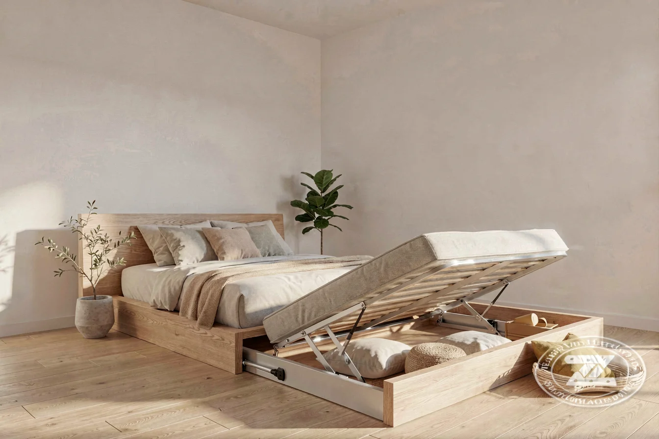 Heavy-duty hinge lift bed