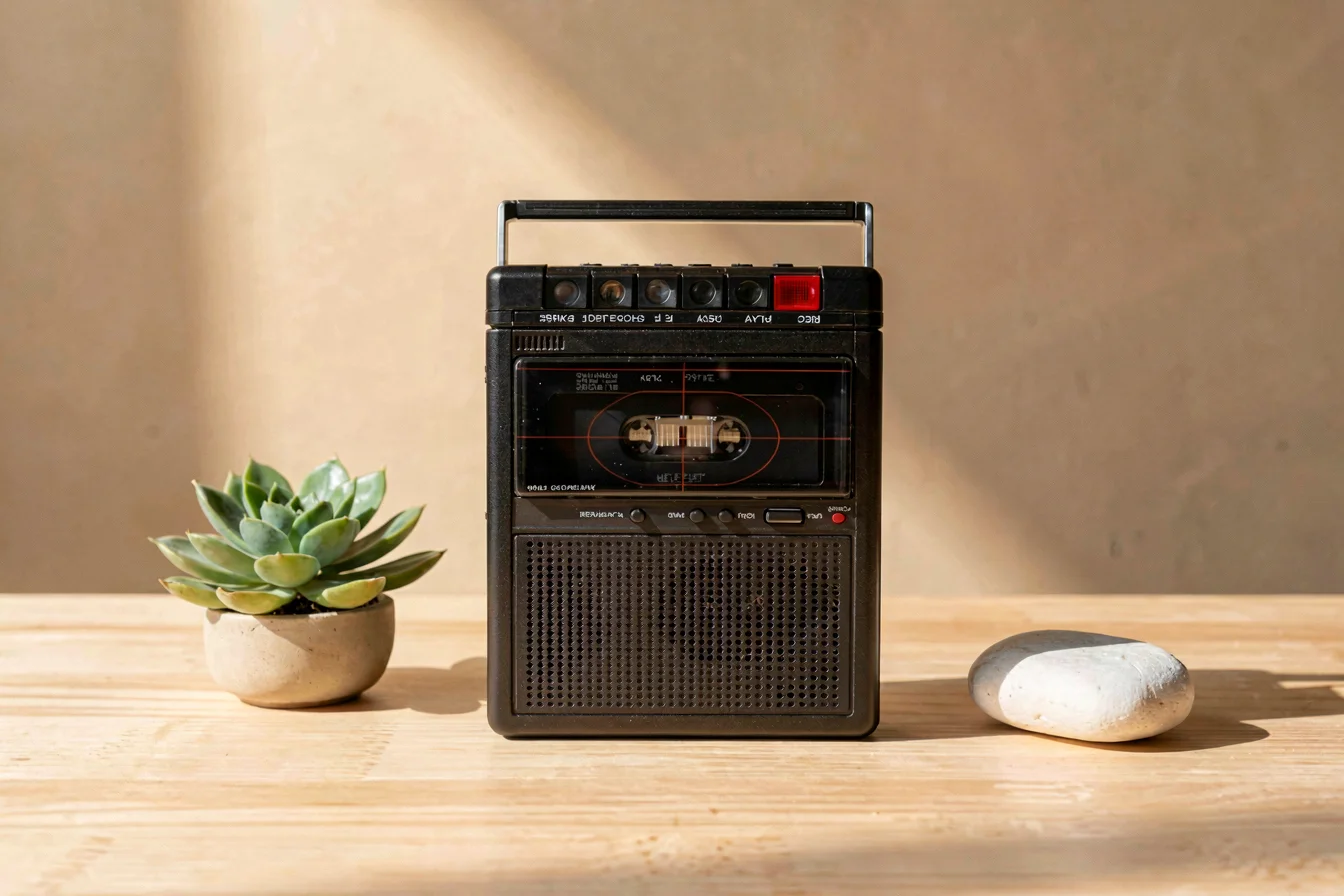 Refurbished micro cassette recorder