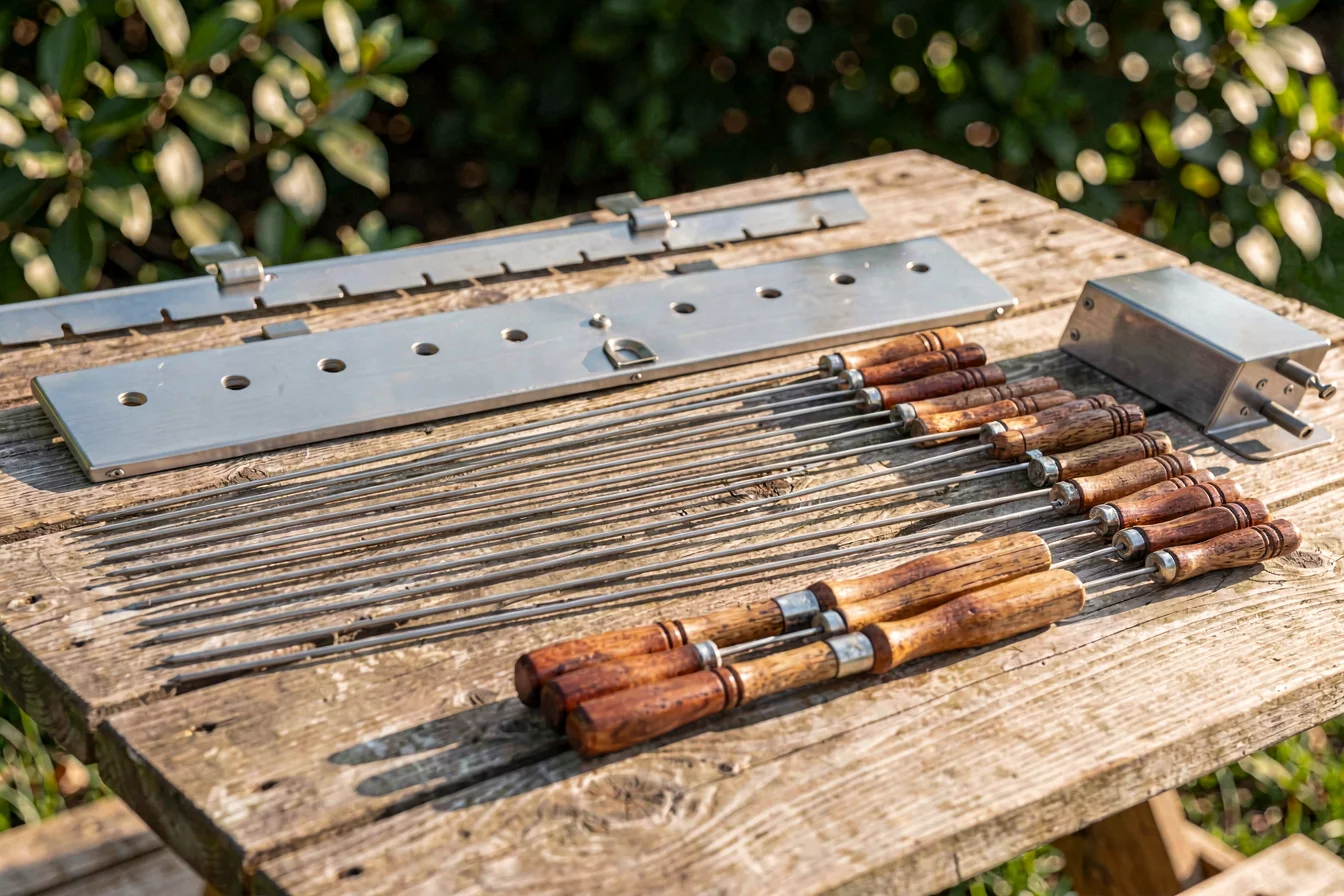 Premium Cyprus grill gear set