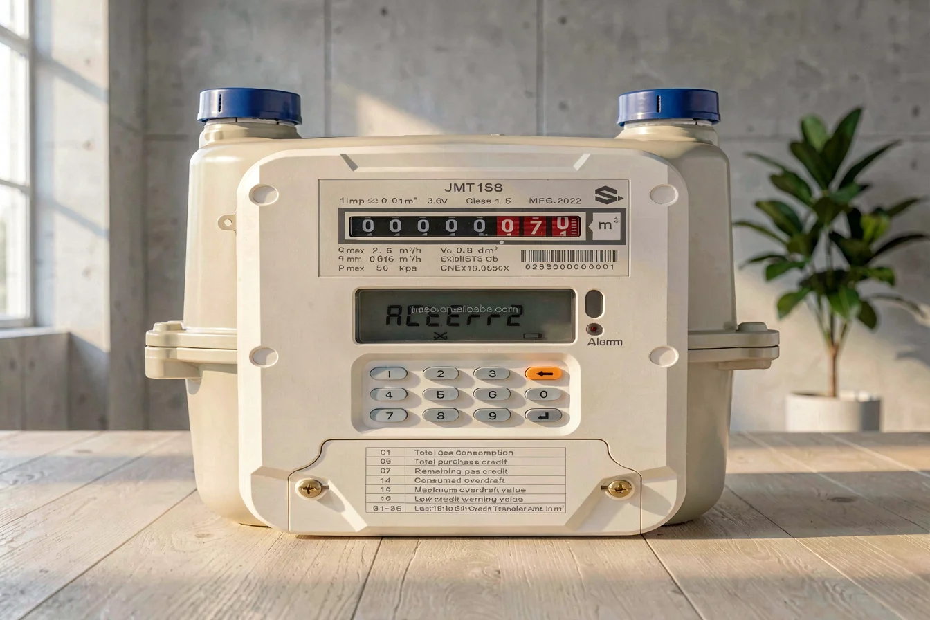 ISO-certified gas meter blue seals