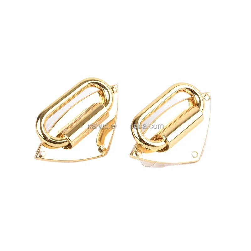 

Karwo Gold Color Diamond Shape Strap Anchor Bridge Anchor For Purse Bag