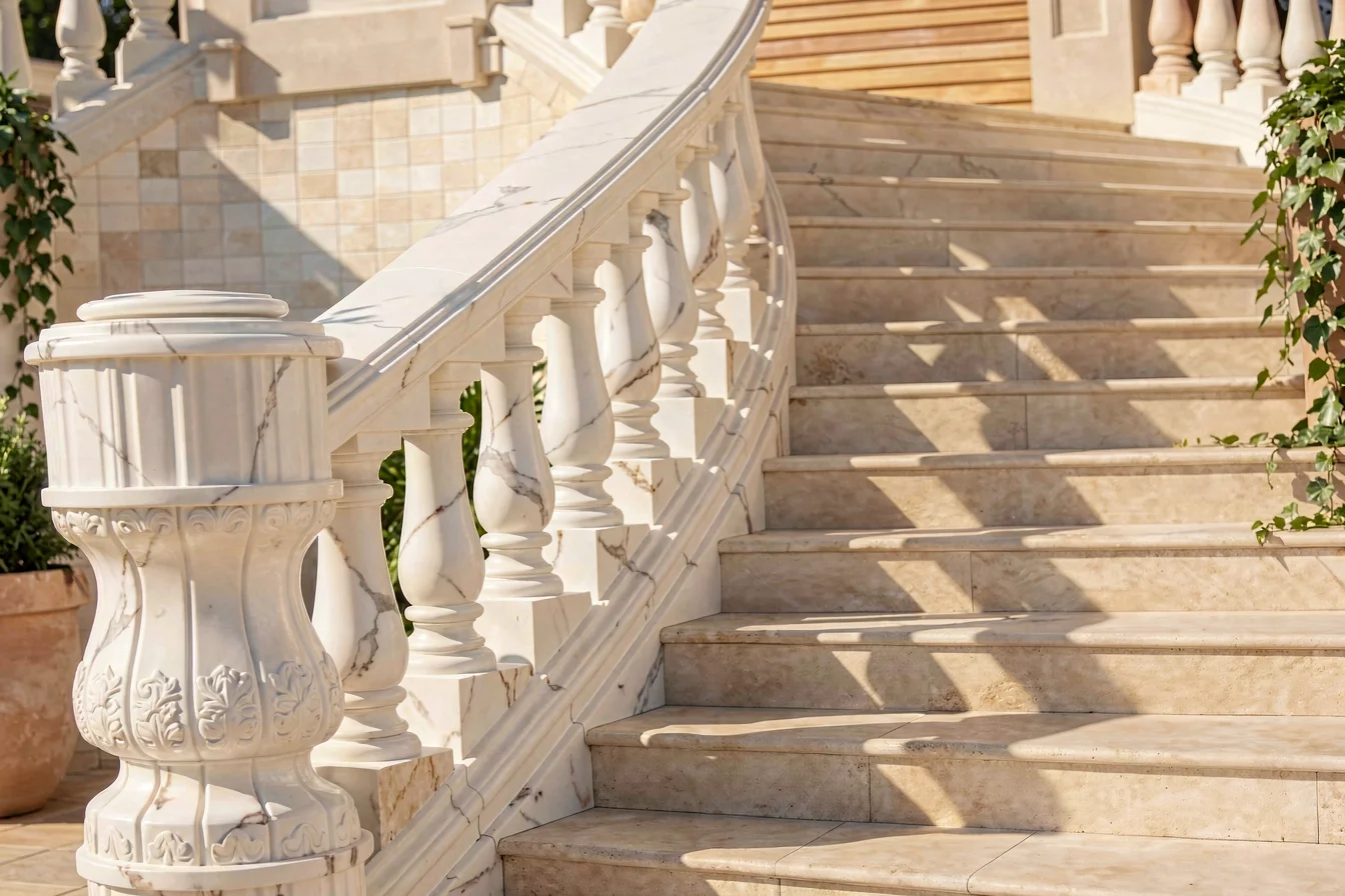Premium marble baluster