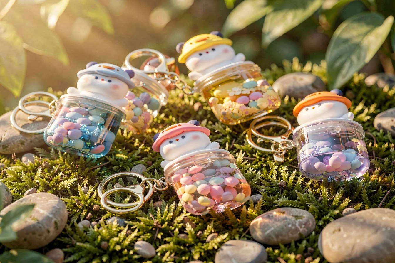 Trending Liquid Keychain