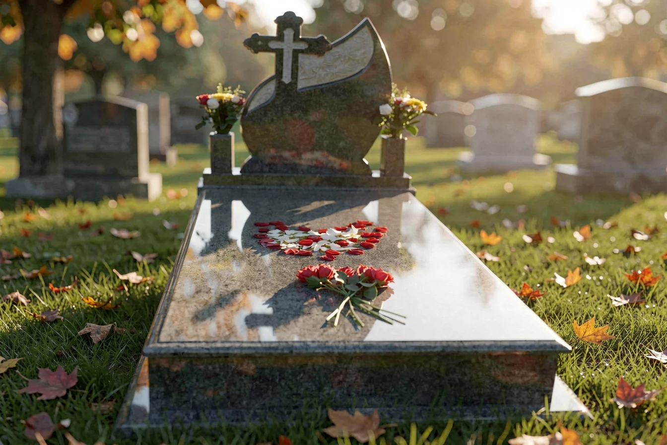 Premium granite headstone