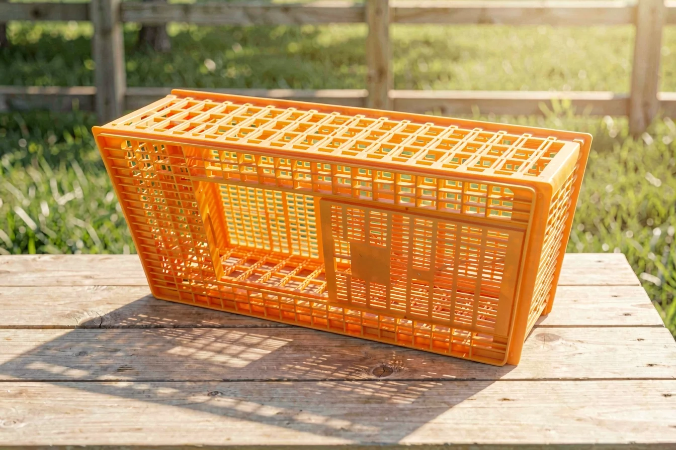 Durable plastic live chicken crates