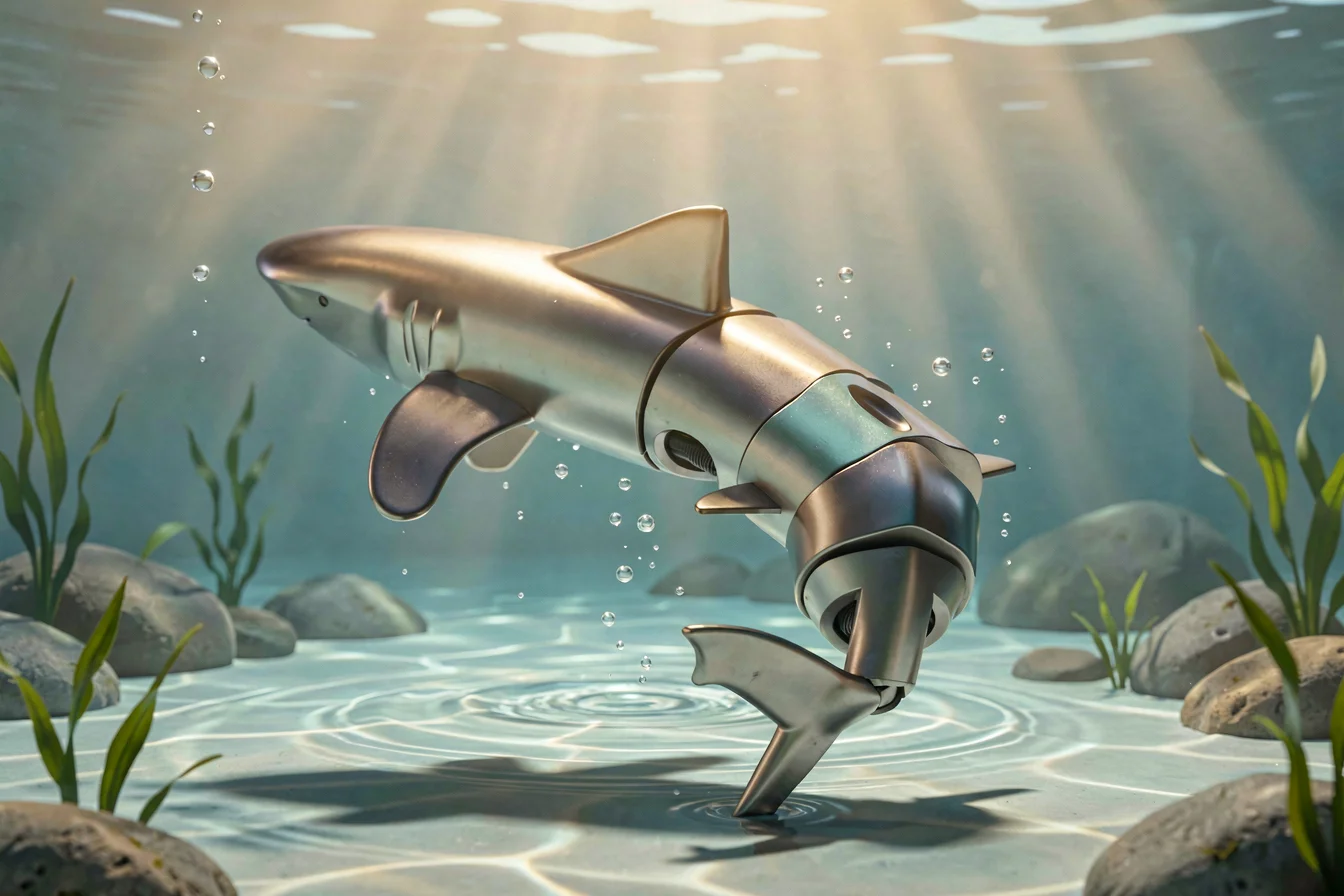 Camera-enabled underwater RC shark