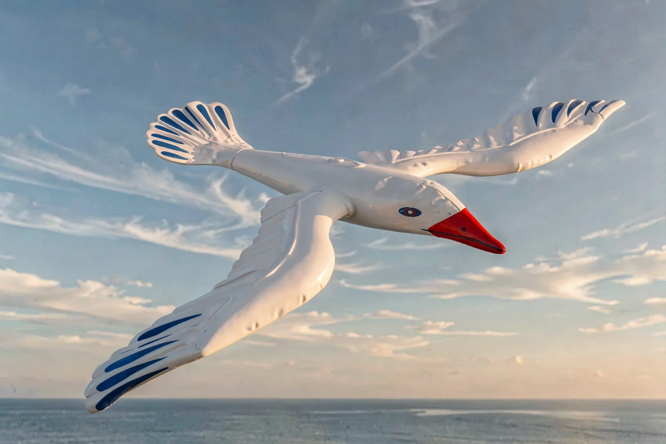 Decorative ornithopter birds